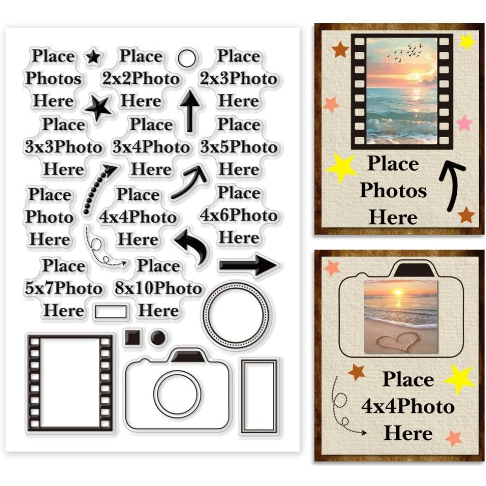 Picture Frame - Dodatek do zdjęcia, przezroczysty stempel, strzałka,