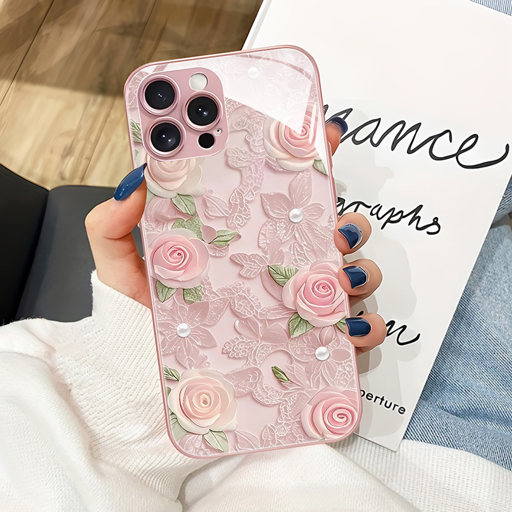 Vase Decor - Różowe etui na telefon z hartowanego