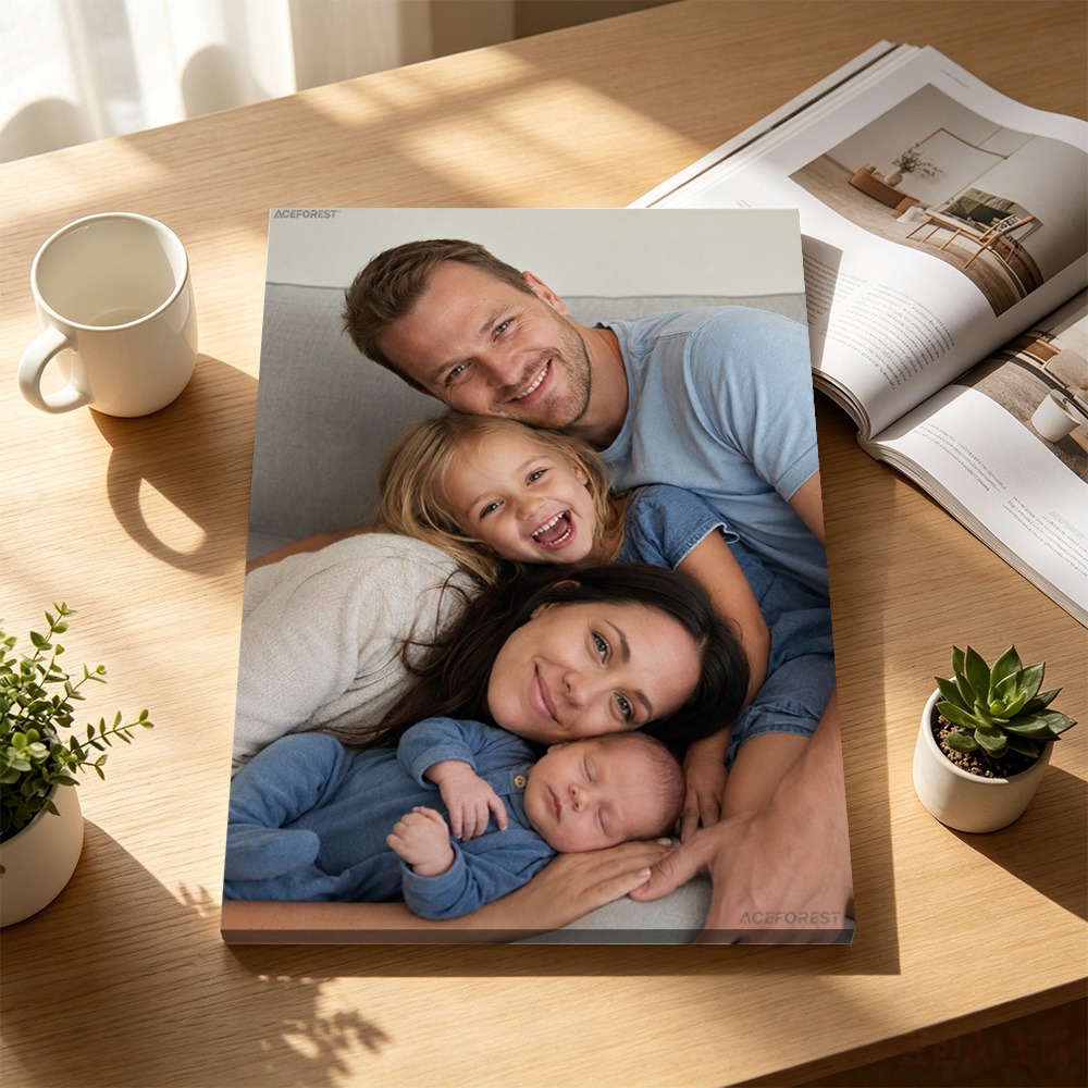 Picture Frame - 2D Personalizowane Płótno Fotograficzne z Drewnianą