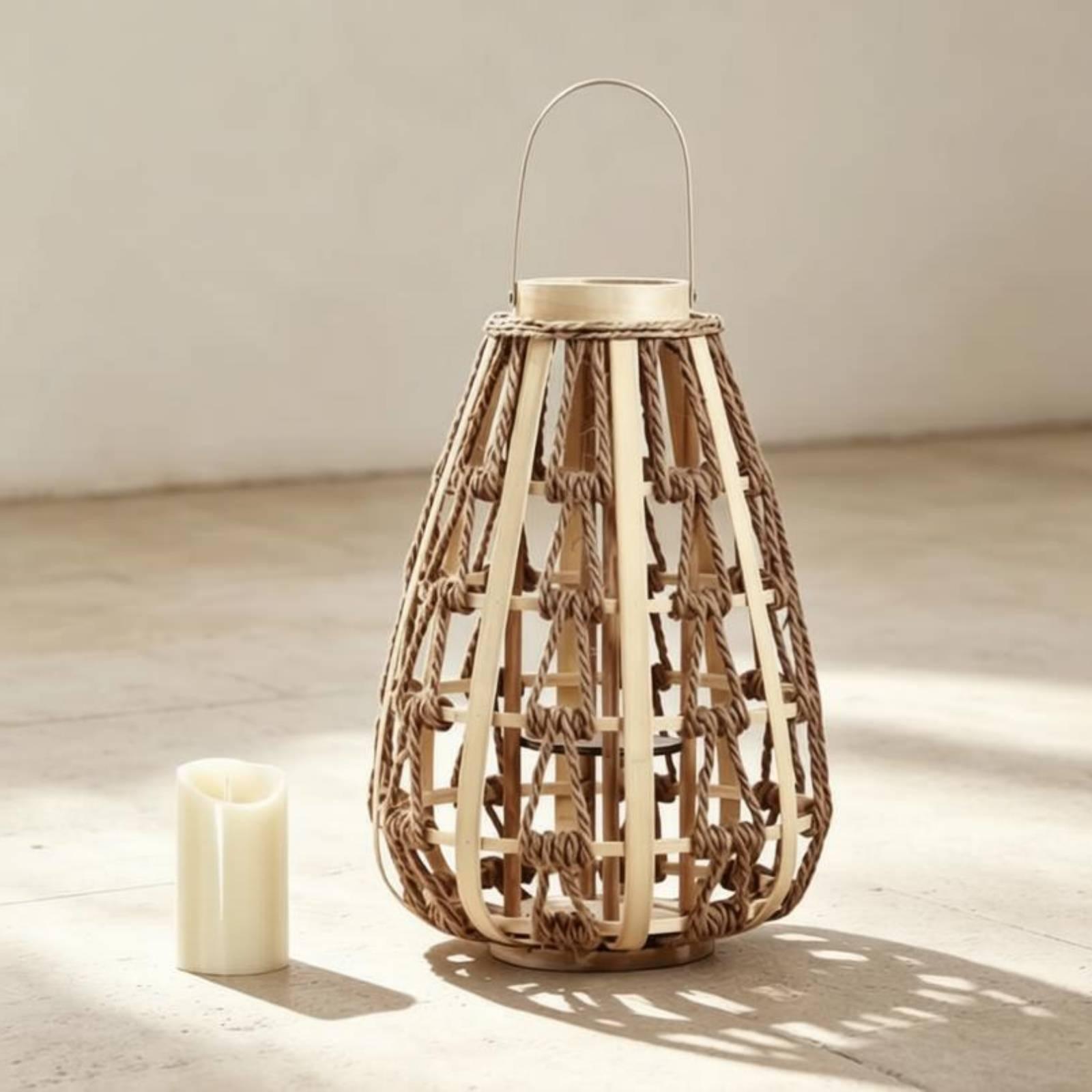 Naturalny drewniany lampion na – Candle Holder Decor recenzja i cena