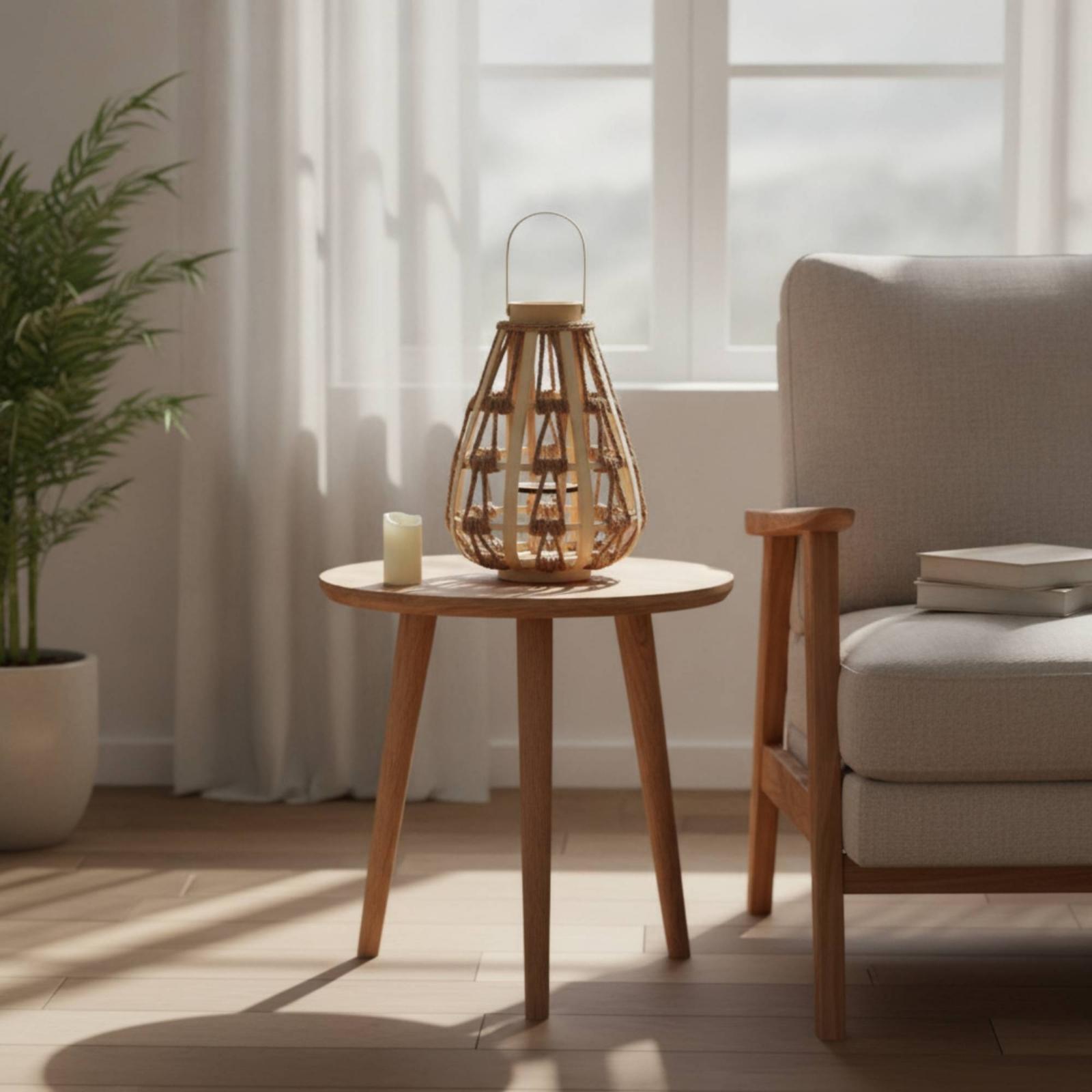Naturalny drewniany lampion na – Candle Holder Decor recenzja i cena