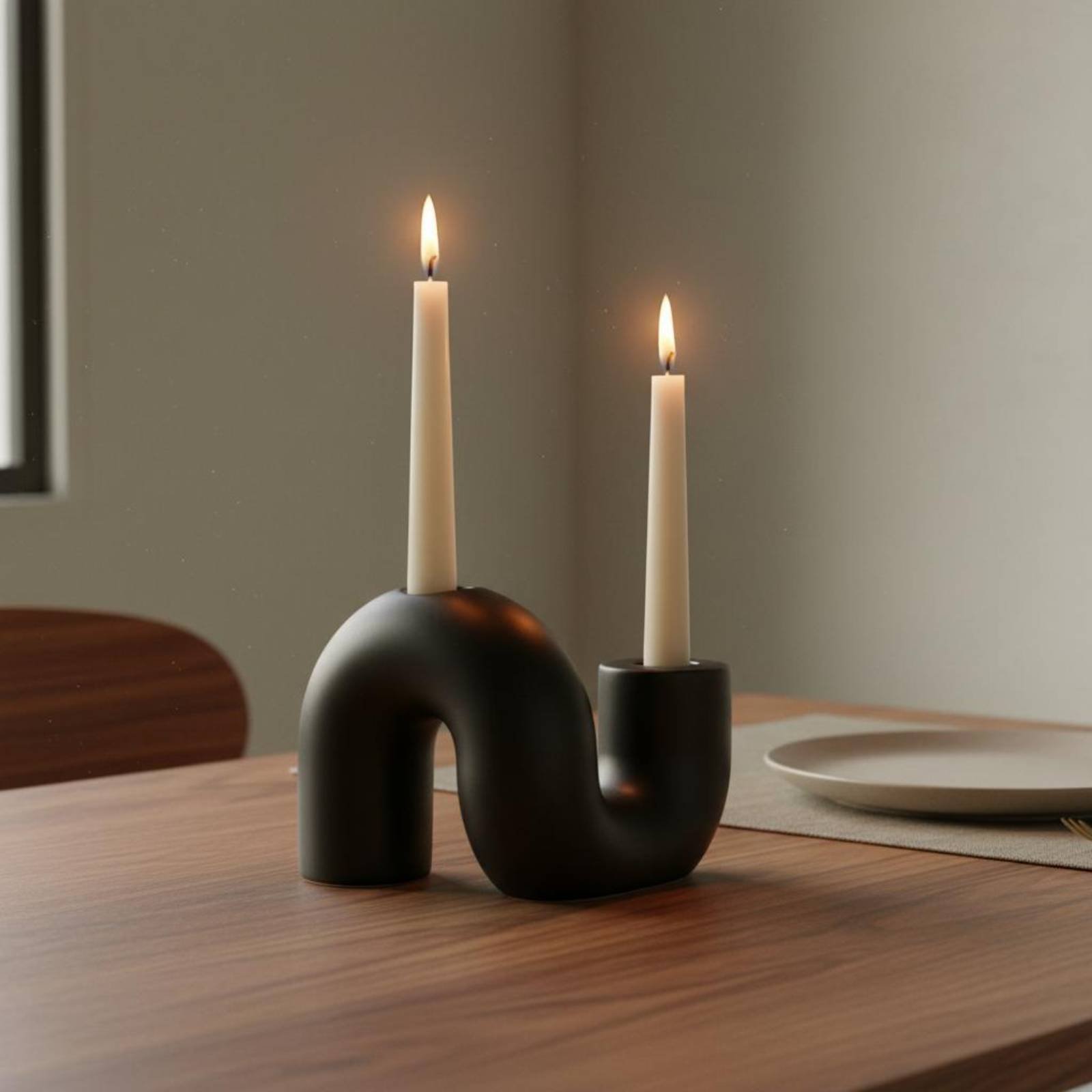 Falisty ceramiczny świecznik m – Candle Holder Decor recenzja i cena